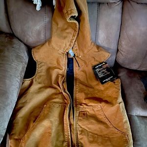 Carhartt hooded sand stone vest